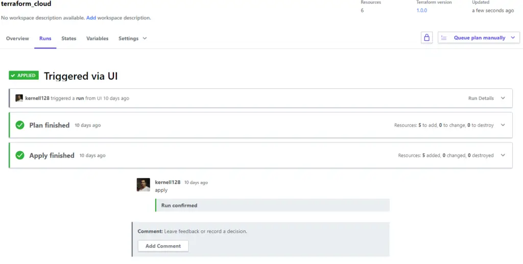 Terraform Cloud - Apply